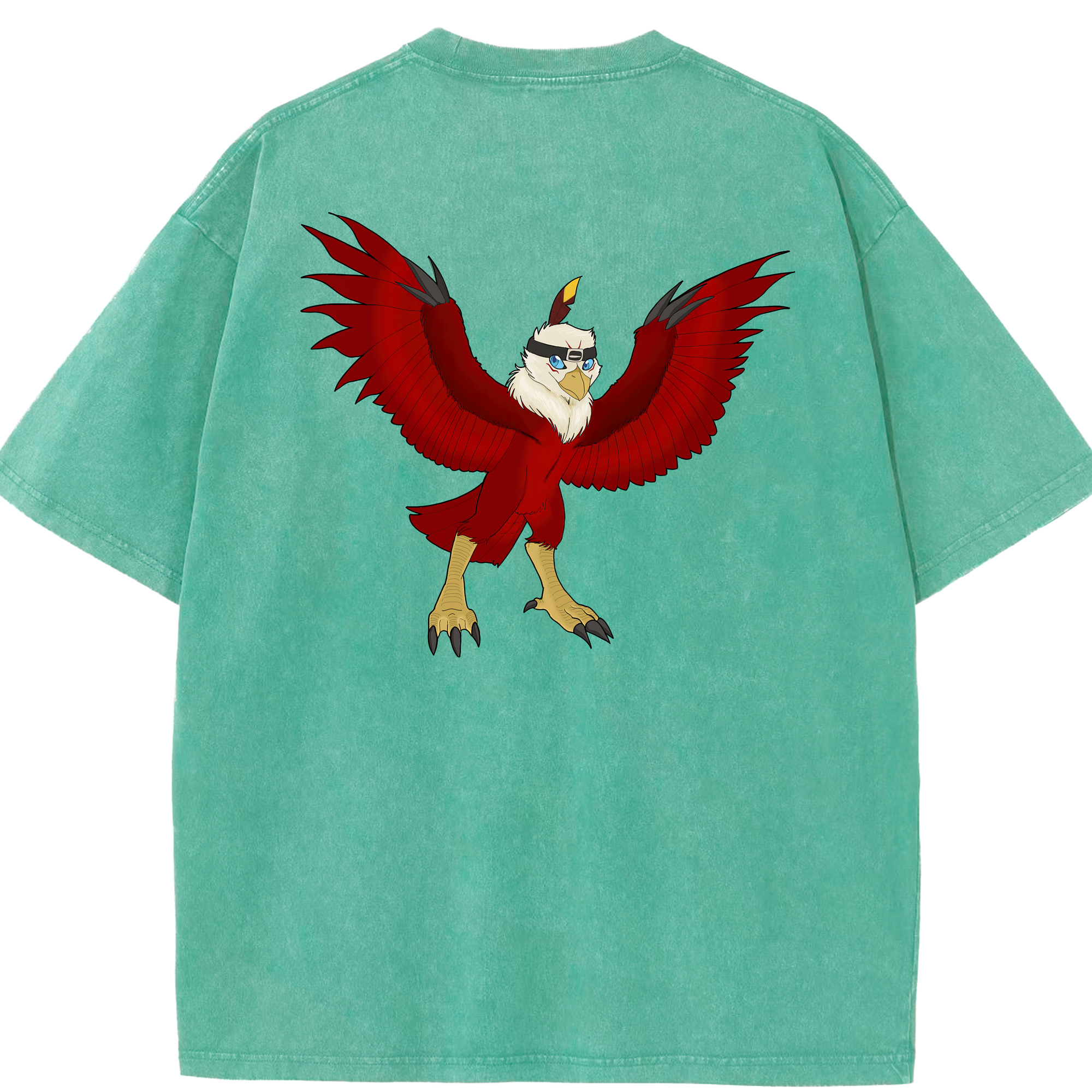 （画像用） Digimon デジタルモンスター/デジモン 綿100% ヴィンテージ風 半袖Tシャツ（背面プリント）